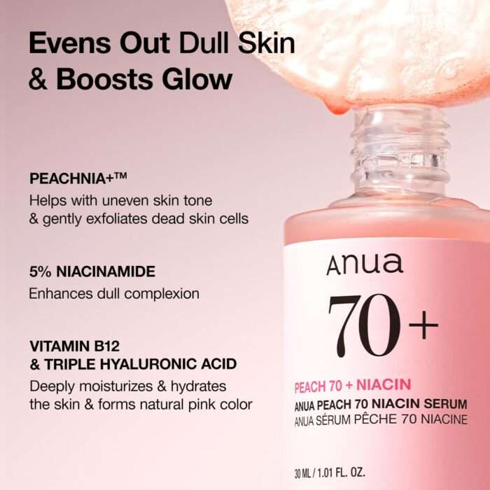 Anua Peach 70% Niacinamide Serum Skinzaa Store